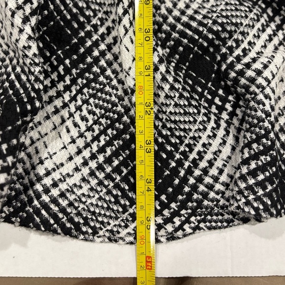 Cato Houndstooth Maxi Side Zip Up Skirt Black and White Peplum, Women’s size 10 - Picture 3 of 8